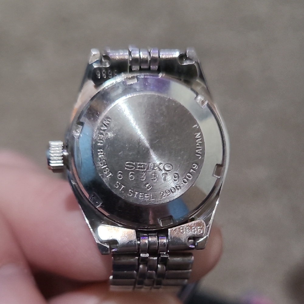 Vintage 1976 Seiko Hi-Beat Automatic Silver Watch 2906-0019 Great 50th Bday Gift - Picture 6 of 6